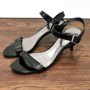 3/15 SALE Ralph Lauren Strappy Black Heels GUC